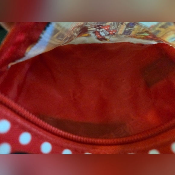 Robin Ruth Disney Mickey Minnie Paris Polka Dot Pouch Crossbody Purse Bag NWT - Picture 7 of 7